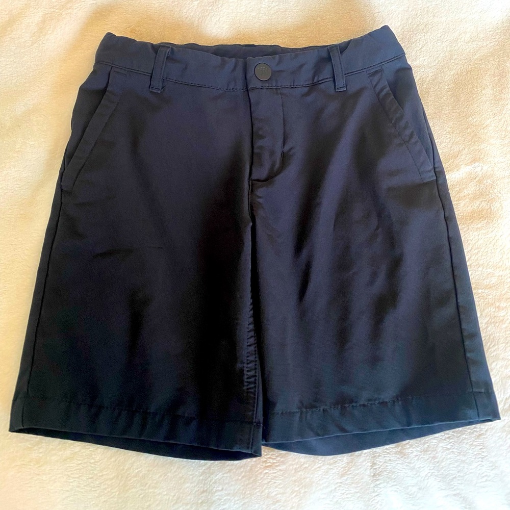 Boys black golf shorts!